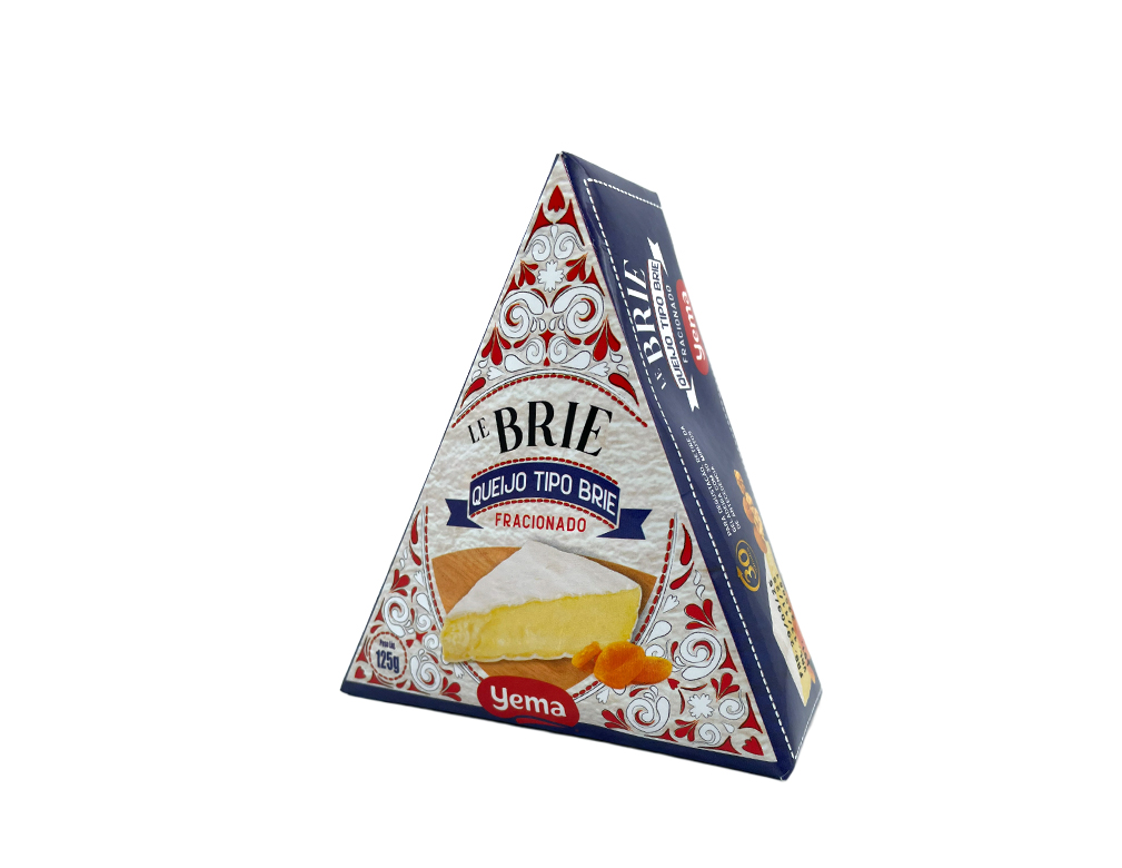 QUEIJO FRACIONADO BRIE YEMA 125 G (CX 12 UN)